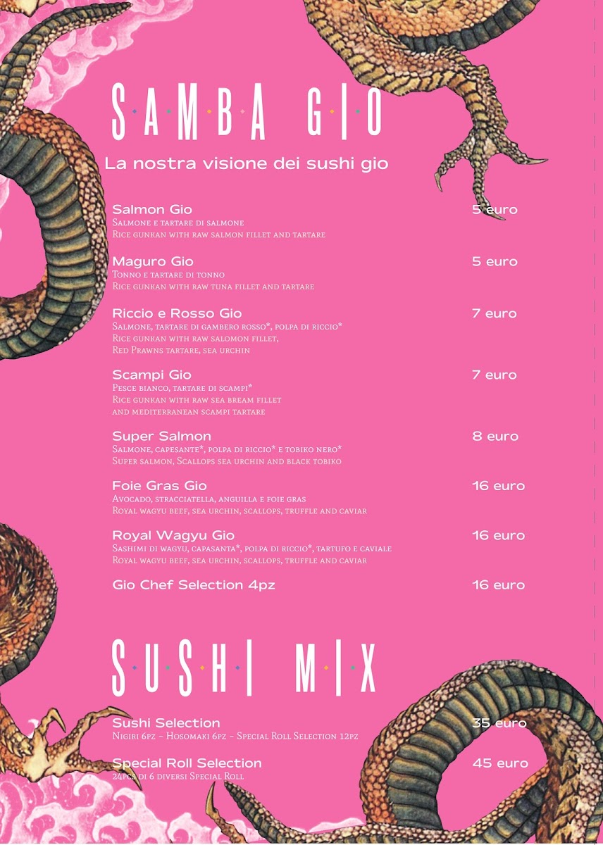 Menu Hagakure Noh Samba - Nikkei E Sushi-1