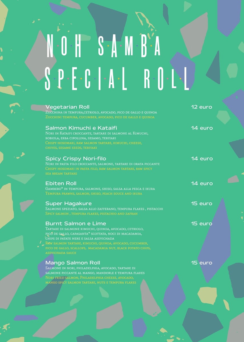Menu Hagakure Noh Samba - Nikkei E Sushi-3